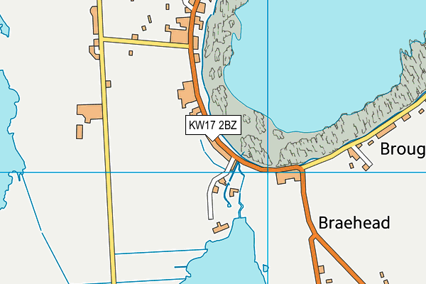 KW17 2BZ map - OS VectorMap District (Ordnance Survey)