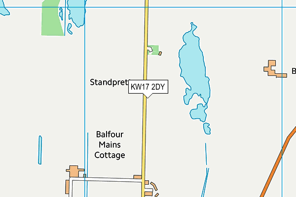 KW17 2DY map - OS VectorMap District (Ordnance Survey)