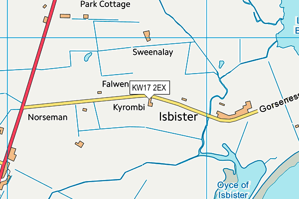 KW17 2EX map - OS VectorMap District (Ordnance Survey)