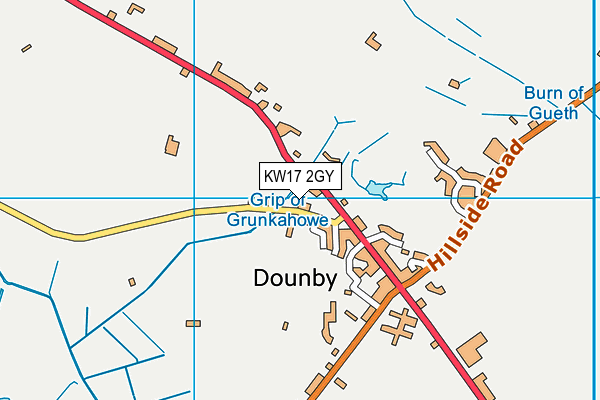 KW17 2GY map - OS VectorMap District (Ordnance Survey)