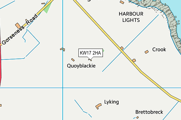 KW17 2HA map - OS VectorMap District (Ordnance Survey)