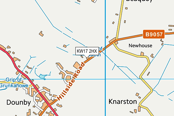 KW17 2HX map - OS VectorMap District (Ordnance Survey)