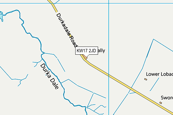 KW17 2JD map - OS VectorMap District (Ordnance Survey)