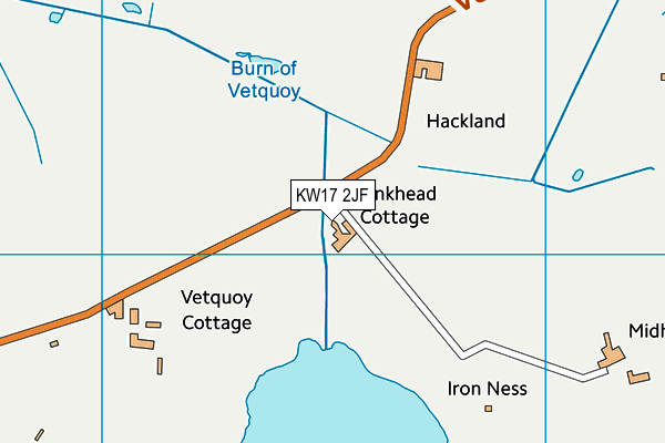 KW17 2JF map - OS VectorMap District (Ordnance Survey)