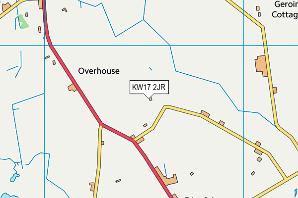 KW17 2JR map - OS VectorMap District (Ordnance Survey)