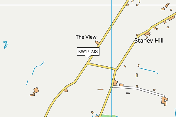 KW17 2JS map - OS VectorMap District (Ordnance Survey)