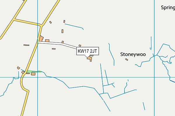 KW17 2JT map - OS VectorMap District (Ordnance Survey)