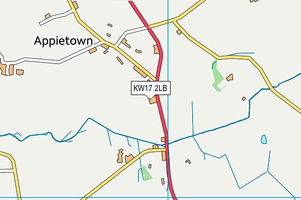 KW17 2LB map - OS VectorMap District (Ordnance Survey)
