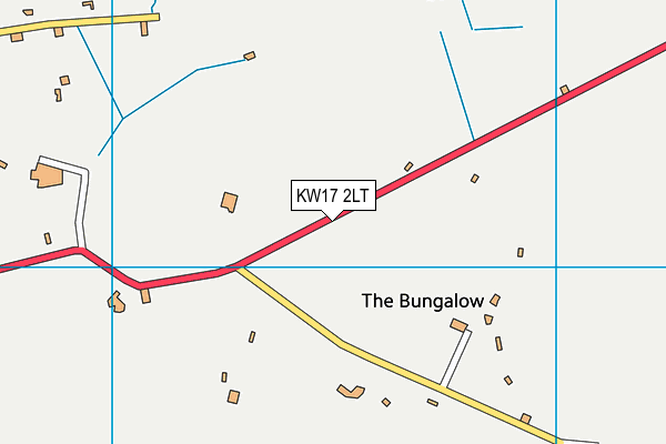 KW17 2LT map - OS VectorMap District (Ordnance Survey)