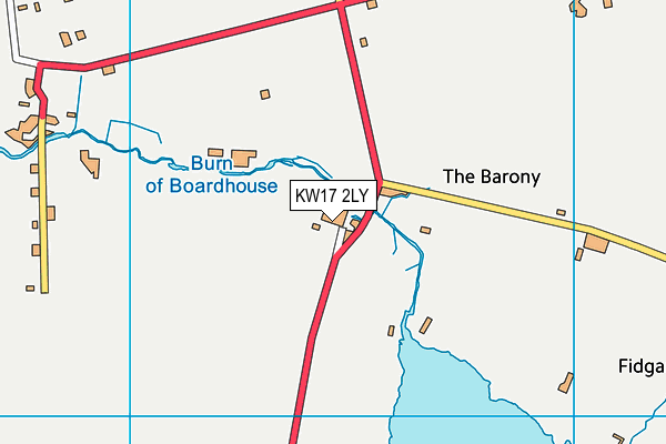 KW17 2LY map - OS VectorMap District (Ordnance Survey)