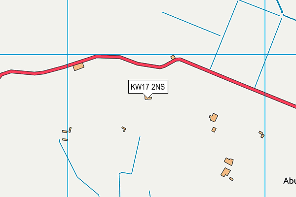 KW17 2NS map - OS VectorMap District (Ordnance Survey)