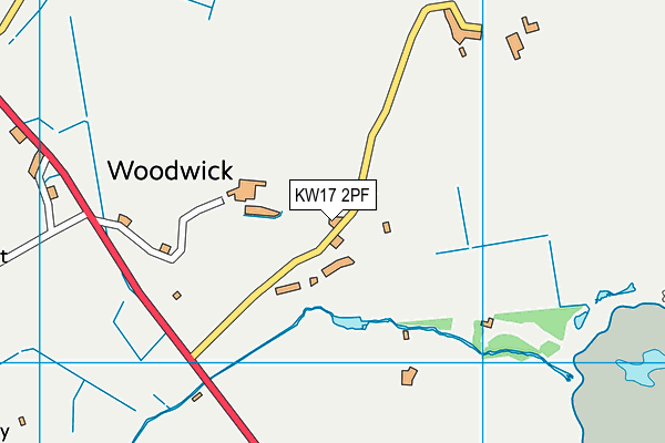 KW17 2PF map - OS VectorMap District (Ordnance Survey)