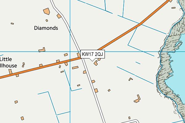 KW17 2QJ map - OS VectorMap District (Ordnance Survey)