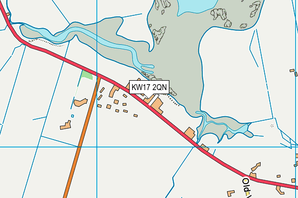 KW17 2QN map - OS VectorMap District (Ordnance Survey)