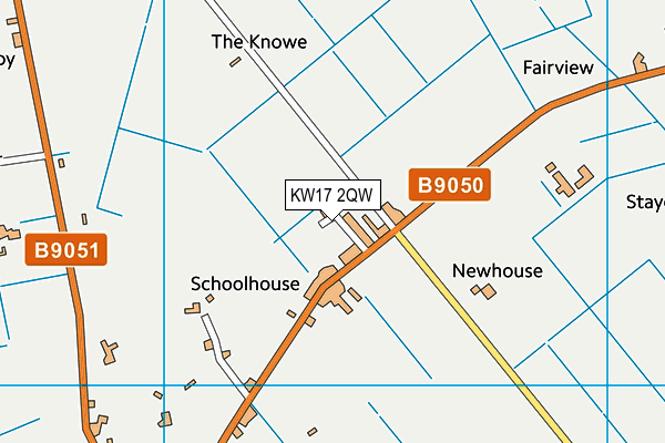 KW17 2QW map - OS VectorMap District (Ordnance Survey)