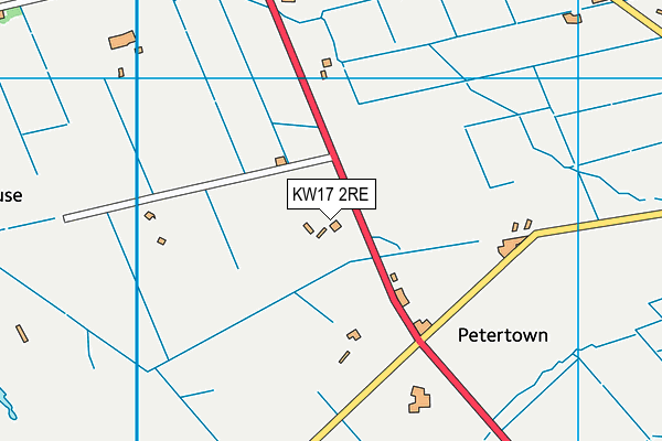 KW17 2RE map - OS VectorMap District (Ordnance Survey)