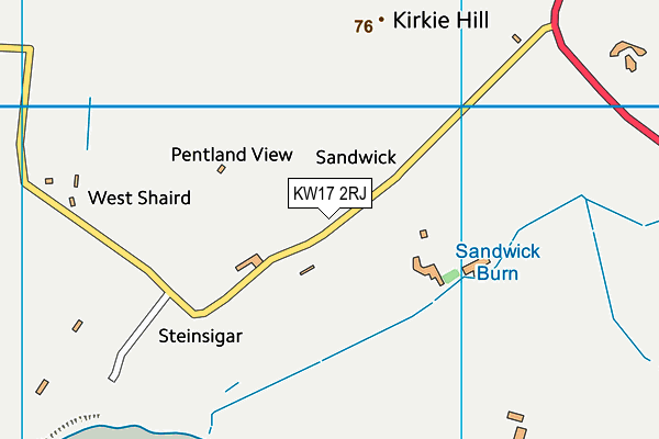 KW17 2RJ map - OS VectorMap District (Ordnance Survey)