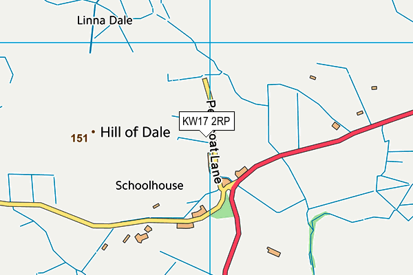 KW17 2RP map - OS VectorMap District (Ordnance Survey)