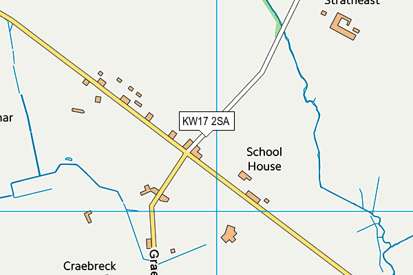 KW17 2SA map - OS VectorMap District (Ordnance Survey)