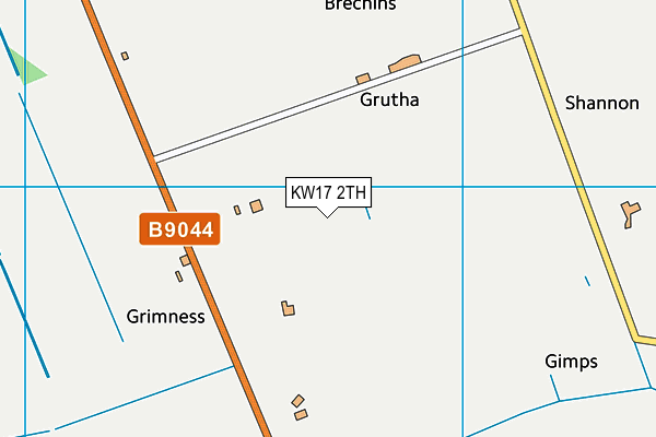 KW17 2TH map - OS VectorMap District (Ordnance Survey)