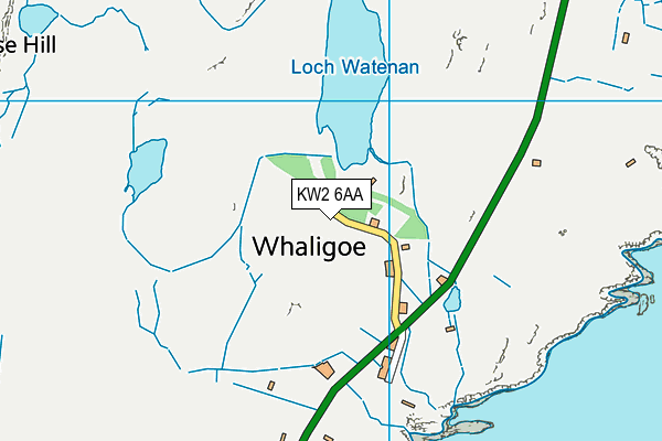 KW2 6AA map - OS VectorMap District (Ordnance Survey)