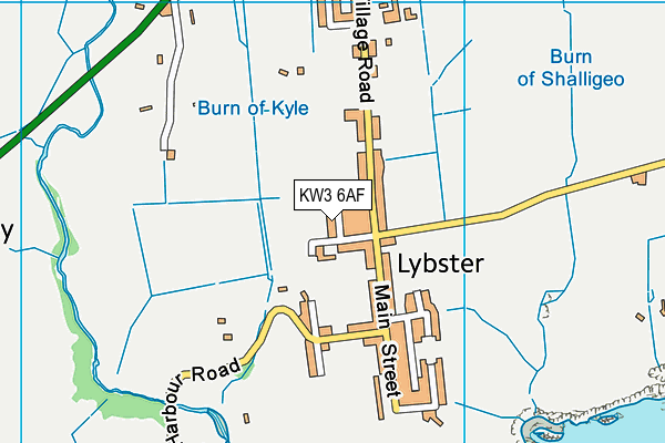 KW3 6AF map - OS VectorMap District (Ordnance Survey)