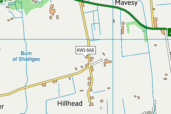 KW3 6AS map - OS VectorMap District (Ordnance Survey)