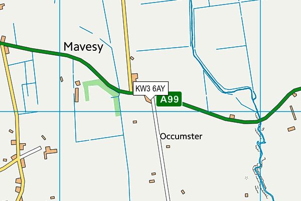 KW3 6AY map - OS VectorMap District (Ordnance Survey)