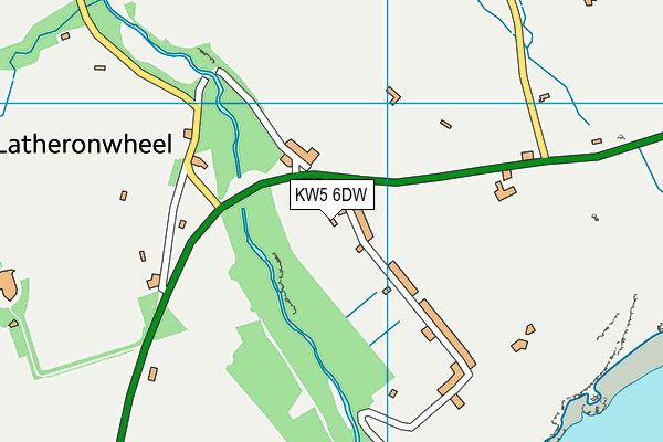 KW5 6DW map - OS VectorMap District (Ordnance Survey)