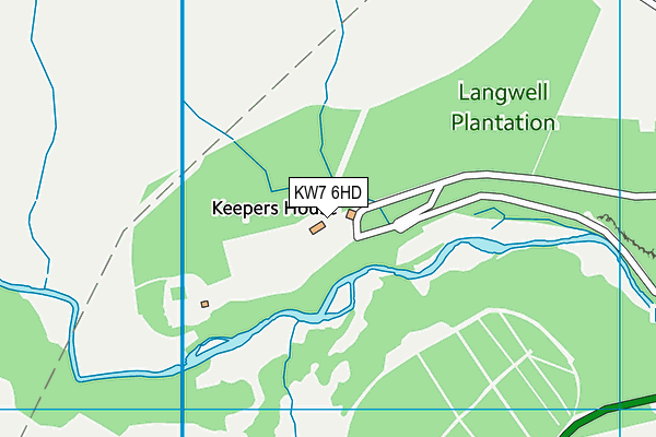 KW7 6HD map - OS VectorMap District (Ordnance Survey)