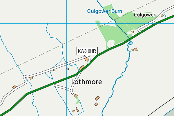 KW8 6HR map - OS VectorMap District (Ordnance Survey)