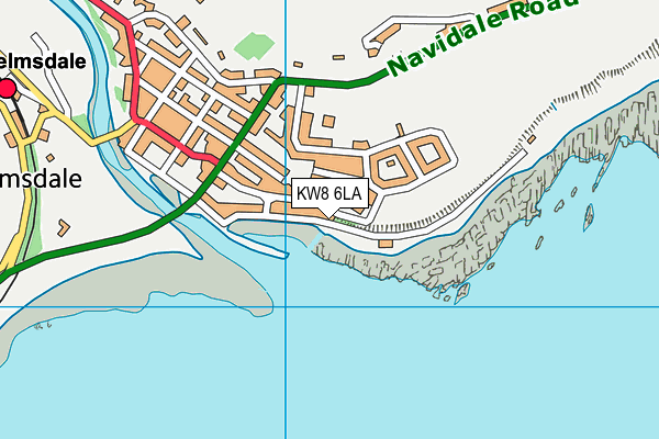 KW8 6LA map - OS VectorMap District (Ordnance Survey)