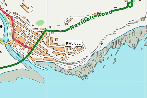 KW8 6LE map - OS VectorMap District (Ordnance Survey)