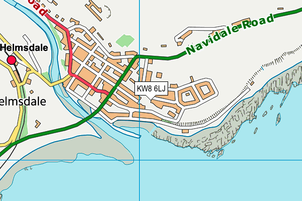 KW8 6LJ map - OS VectorMap District (Ordnance Survey)