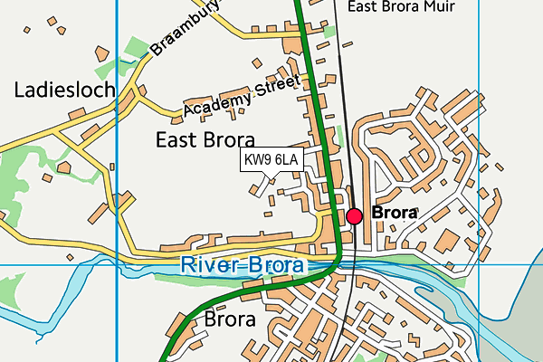 KW9 6LA map - OS VectorMap District (Ordnance Survey)