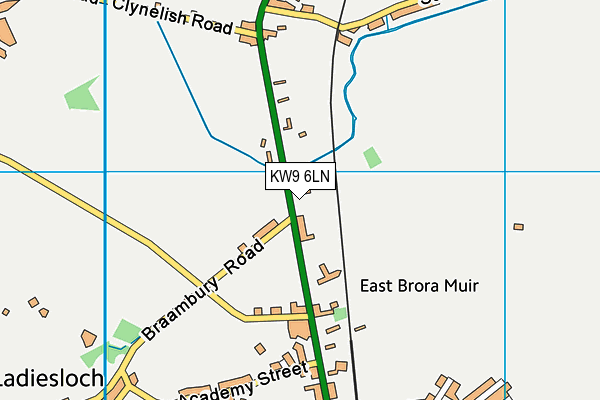 KW9 6LN map - OS VectorMap District (Ordnance Survey)