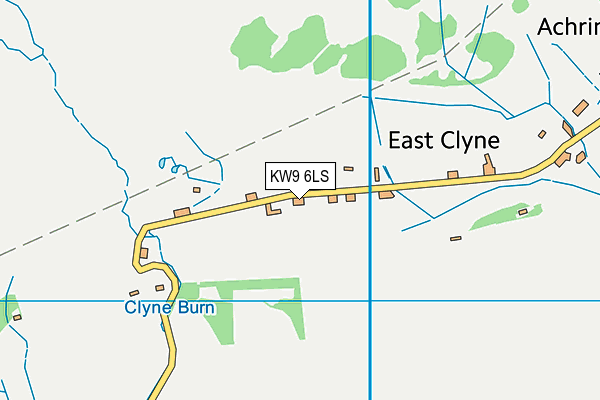 KW9 6LS map - OS VectorMap District (Ordnance Survey)