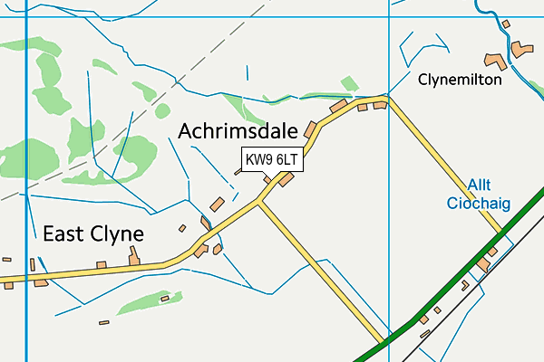 KW9 6LT map - OS VectorMap District (Ordnance Survey)