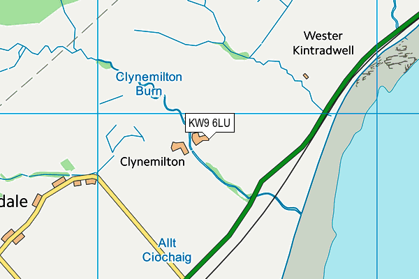 KW9 6LU map - OS VectorMap District (Ordnance Survey)