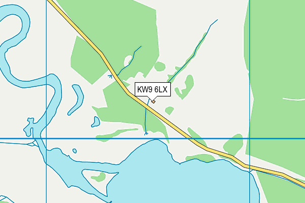 KW9 6LX map - OS VectorMap District (Ordnance Survey)