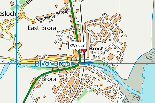 KW9 6LY map - OS VectorMap District (Ordnance Survey)