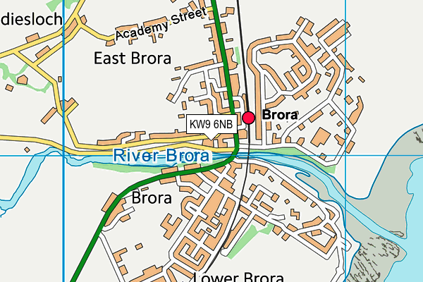 KW9 6NB map - OS VectorMap District (Ordnance Survey)