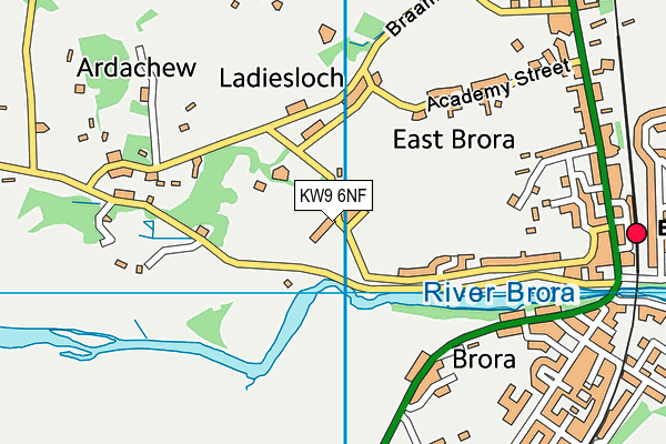 KW9 6NF map - OS VectorMap District (Ordnance Survey)