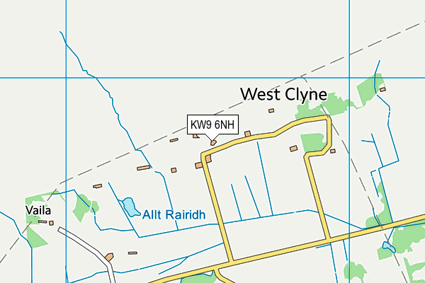 KW9 6NH map - OS VectorMap District (Ordnance Survey)