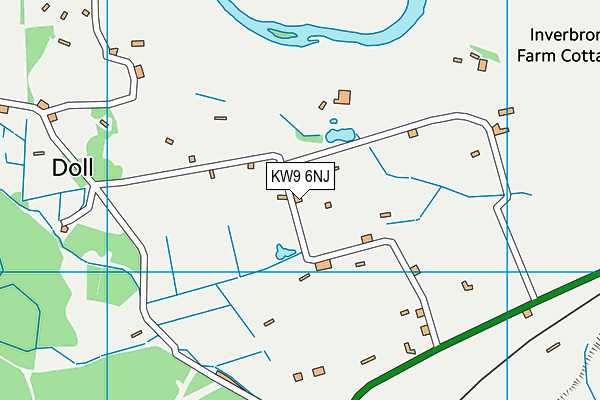 KW9 6NJ map - OS VectorMap District (Ordnance Survey)