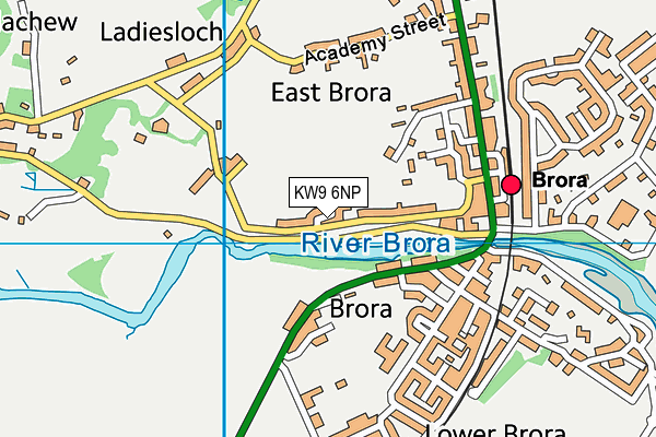 KW9 6NP map - OS VectorMap District (Ordnance Survey)