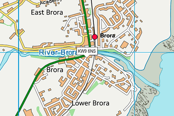 KW9 6NS map - OS VectorMap District (Ordnance Survey)