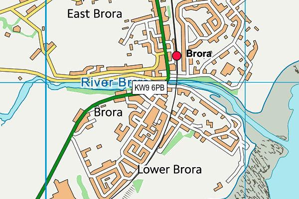 KW9 6PB map - OS VectorMap District (Ordnance Survey)