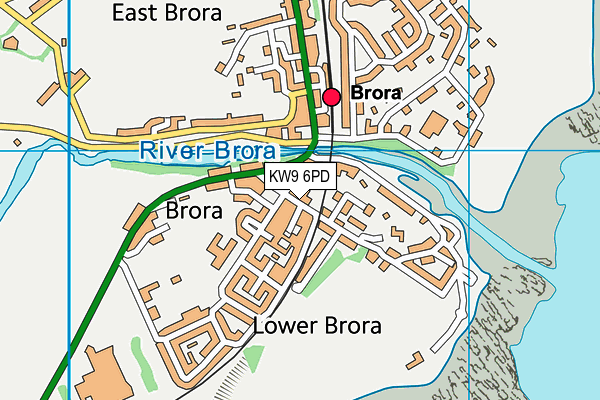Map of KINGCRAIG FABRICS (BRORA) LIMITED at district scale