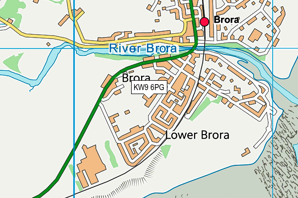 KW9 6PG map - OS VectorMap District (Ordnance Survey)